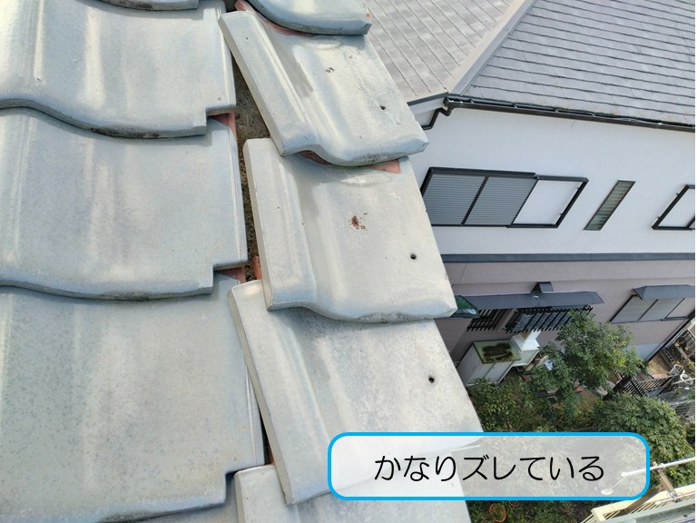 貝塚市　かなりズレている